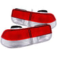 Anzo 1996-2000 Honda Civic Taillights Red/Clear - OEM 4pc