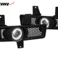 1997-1998 Ford F-150 Ring Style 2PC Projector Fog Lights Black Housing