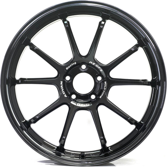 Advan RZ-DF2 19x10.0 +25 5x114.3 Racing Titanium Black Wheel YAF9K25ETB