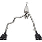 CORSA Performance Corsa 19-23GMC Sierra 1500 Cat-Back Dual Rear Exit with Twin 4in Black Powder Coat Pro-Series Tips 21200BPC
