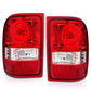 ANZO 2001-2011 Ford Ranger Taillights w/ Red/Clear Lens (OE Replacement) Pair 211182