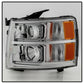 SPYDER Xtune Chevy Silverado 1500/2500/3500 07-13 Halo Projector Headlights Chrome PRO-JH-CS07-LED-C 9027802