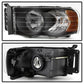 SPYDER Xtune Dodge Ram 1500 02-05 Amber Crystal Headlights Black HD-JH-DR02-AM-BK 5014313