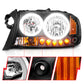 Anzo 1997-2004 Dodge Dakota Crystal Headlights Black 1pc