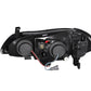 Anzo 2000-2004 Infiniti I30 Projector Headlights w/ Halo Black