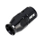 HPS Performance Products Compression Teflon Hose End to AN Female for Stainless Steel Reinforced PTFE Hose, Aluminum, Black