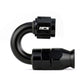 HPS Performance Products Compression Teflon Hose End to AN Female for Stainless Steel Reinforced PTFE Hose, Aluminum, Black