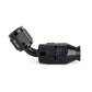 HPS Performance Products Compression Teflon Hose End to AN Female for Stainless Steel Reinforced PTFE Hose, Aluminum, Black