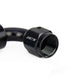 HPS Performance Products Compression Teflon Hose End to AN Female for Stainless Steel Reinforced PTFE Hose, Aluminum, Black