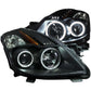 Anzo 2008-2009 Nissan Altima Projector Headlights w/ Halo Black (CCFL)