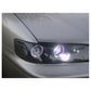 Spyder Honda Accord 94-97 1PC Projector Headlights LED Halo Amber Reflctr Blk PRO-YD-HA94-AM-BK 5010698
