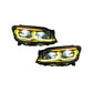 BMW 7 Series F02 G12 Style LED Headlight Assembly with Dual-Color DRL (Yellow / White) 2013 - 2015 (Replaces 63117228423)