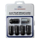 Ford Racing 2023+ Ford Bronco Raptor  M14 x 1.5 Black Security Lug Nut Kit - Set of 5 M-1A043-A5