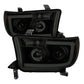SPYDER Xtune Toyota Tundra 07-13 LED Light Bar Projector Headlights Black Smoked PRO-JH-TTU07-LED-BSM 9030413