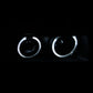 Anzo 1992-1998 BMW 3 Series E36 Projector Headlights w/ Halo Black G2 1 pc