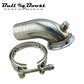 Stainless Downpipe Elbow 90° Holset Turbo HY35 HX HE351 V-band Flange Clamp