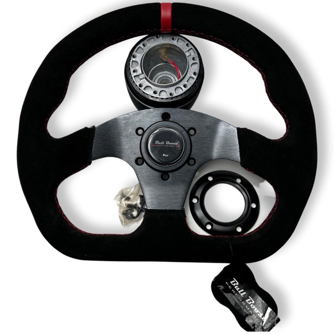 6-Bolt Racing Steering Wheel + Hub Adapter Boss Kit for Civic, Del Sol, Integra