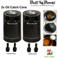2x Billet Aluminum Baffled Oil Catch Can Reservoir Tank Racing 2-Port
