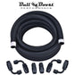-8 AN Braided Fuel Line Oil-Gas-Fuel Hose Line Aluminum Hose End Fitting AN8