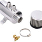 Universal Polished Oil Catch Can 2 Port -10AN Breather 750mL Baffle Tank