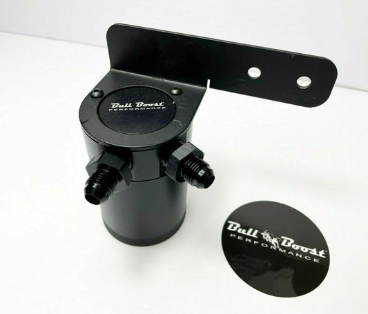 Billet Aluminum 6AN Oil Catch Can Reservoir Tank -6AN Performance W-Bracket
