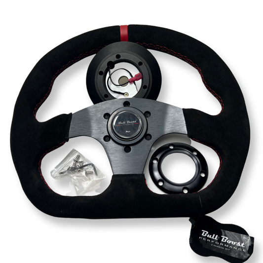 Billet Aluminum Steering Wheel + Short Hub Adapter Kit For Civic Integra Accord