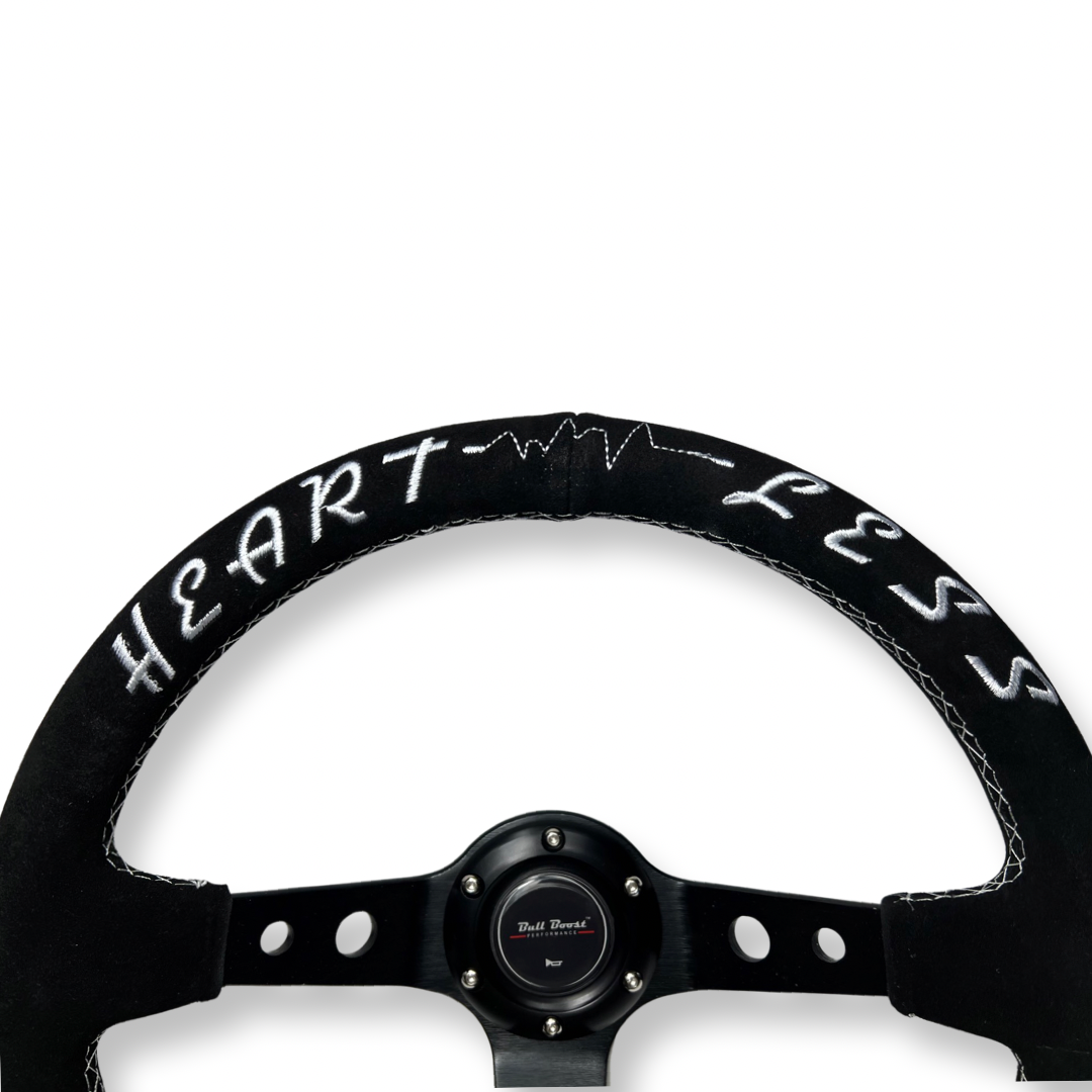 Suede Deep Dish Steering Wheel + Short Hub Adapter Boss Kit For Subaru BRZ FRS tC xB xD