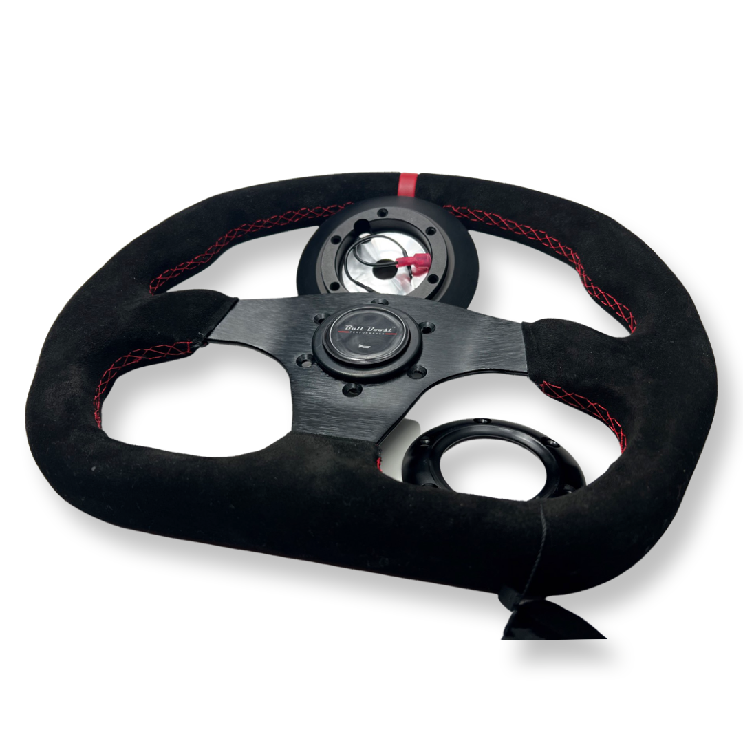 Billet Aluminum Steering Wheel + Short Hub Adapter Kit For Civic Integra Accord