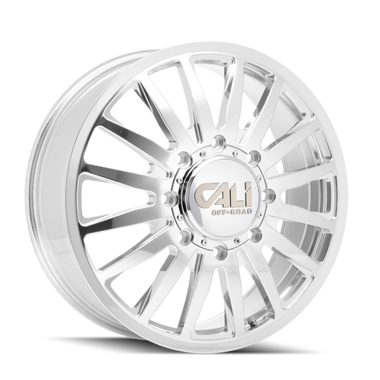 Cali Off-Road 9110D Summit Dually 22x8.25 / 8x165.1 BP / -232mm Offset / 121.3mm Hub Polished Wheel 9110D-22881PMR232