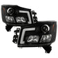SPYDER 04-15 Nissan Titan High-Power LED Module Equipped Headlights - Black (PRO-YD-NTI04PL-BK) 5088406