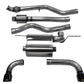 Corsa 12-14 BMW 335i Sedan RWD F30 3in Black Touring Dual Rear Single 3.5in Tip Cat-Back Exhaust 14937BLK