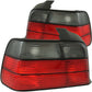 Anzo 1992-1998 BMW 3 Series E36 Taillights Red/Smoke