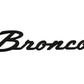 Ford Racing 21-24 Bronco Classic Script Fender Badge Kit - Gloss Black M-1447-BSGS