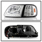 SPYDER Xtune Ford F150 97-03 Crystal Headlights w/ Clear LED Corners Chrome HD-ON-FF15097-LED-SET-C 5014191