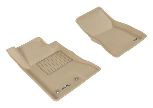 3D MAXpider 2015-2020 Ford Mustang Kagu 1st Row Floormat - Tan L1FR08511502
