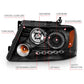 Anzo 2004-2008 Ford F-150 Projector Headlights w/ Halo and LED Black G2