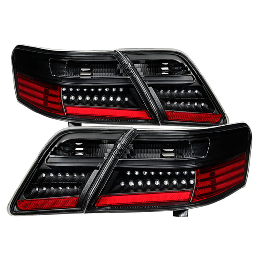 SPYDER Xtune Toyota Camry 07-09 (Does Not Fit The Hybrid) LED Tail Lights Black ALT-JH-TCAM07-LED-BK 9029219
