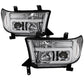 Spyder 07-13 Toyota Tundra V2 Light Bar DRL Projector Headlights - Chrome (PRO-YD-TTU07V2-LB-C) 5084651