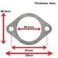 APEXi A'PEXi - Exhaust Gasket (Two Bolt) - Replacement