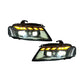 Audi A4 RS Style LED Headlight Assembly with Daytime Running Lights 2008 - 2012
