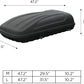 3D MAXpider 47.2in x 31.5in x 10.2in Large 3D Shell Roof Box W/ Tie-Down System - Black B07H7C4BHR