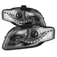 SPYDER xTune Audi A4 06-08 Projector Headlights - Halogen Model Only - DRL LED - Chrome PRO-JH-AA406-DRL-C 9036088