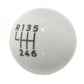 Ford Racing 15-19 Ford Mustang EcoBoost / GT w/ 6-Speed Manual Transmission Bullitt White Shift Knob M-7213-M8B
