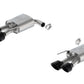 Ford Racing 2024 Mustang 5.0L Sport Active Axle-Back w/Valance - Black Tip M-5230-M5SBVA