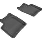 3D MAXpider 2004-2009 Toyota Prius Kagu 2nd Row Floormats - Black L1TY14521509