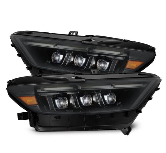 AlphaRex 15-17 Ford Mustang NOVA LED Proj Headlights Alpha Black w/Activ Light/Seq Signal/Switch DRL 880261 *Discontinued