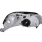 Anzo 1999-2000 Honda Civic Crystal Headlights Gun-Metal Gray
