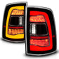 ANZO 09-18 Dodge Ram 1500 Sequential LED Taillights Black w/Switchback Amber Signal 311471
