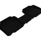 3D MAXpider 2007-2012 Hyundai Veracruz Kagu 2nd Row Floormats - Black L1HY00821509