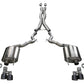 Corsa 18-20 Ford Mustang GT Convertible w/o Active Valves Sport Cat-Back w/ Black PVD 4in Tips 21047BLK